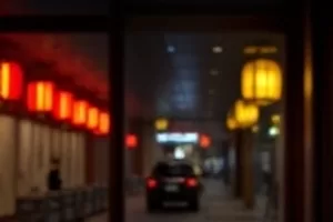 《雾港十七夜》横版封面，雾气笼罩的港口码头与灯塔剪影