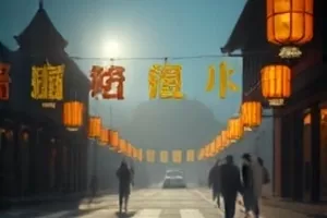 《玻璃厂午后》横版封面，车间玻璃反光与斜射阳光