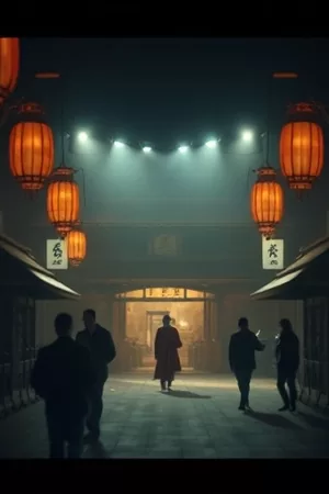 《长夜里的灯房》竖版封面，灯塔守夜人擦拭灯具的侧影